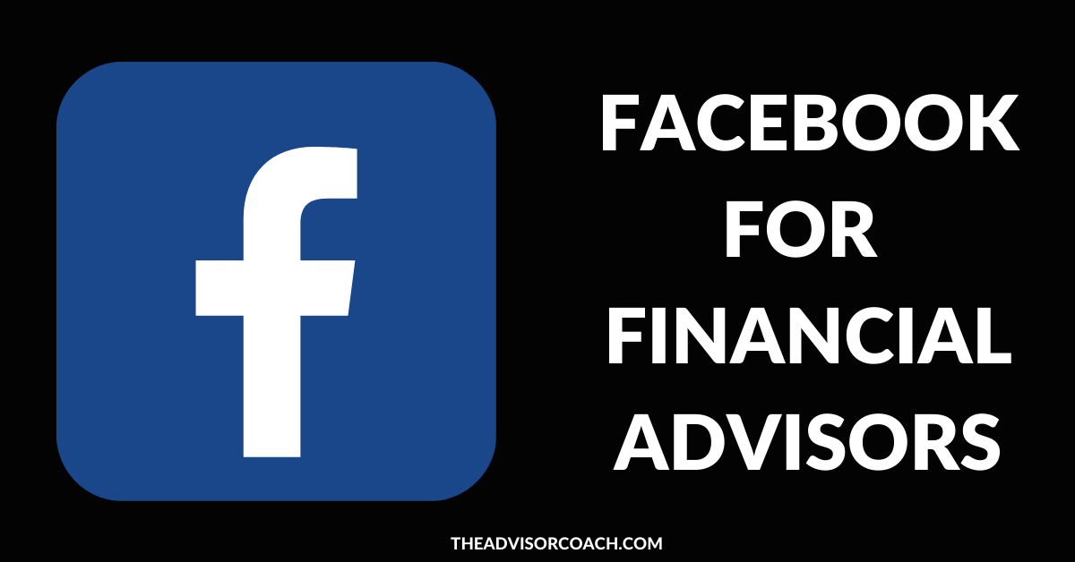 Facebook logo for article about Facebook marketing for financial advisors