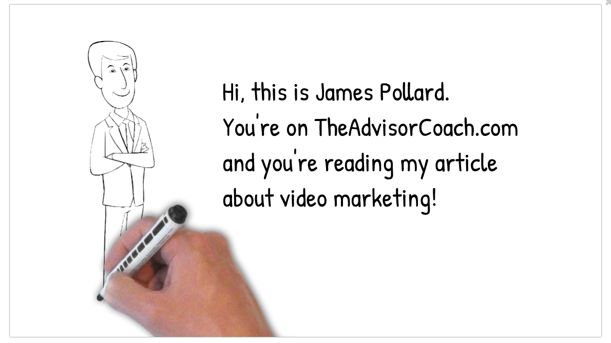 An example of a whiteboard video, which is one of the best video marketing tips for financial advisors
